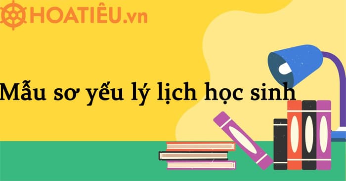 Mẫu sơ yếu lí lịch học sinh