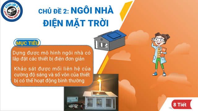 Giáo án STEM lớp 5: Ngôi nhà điện mặt trời 