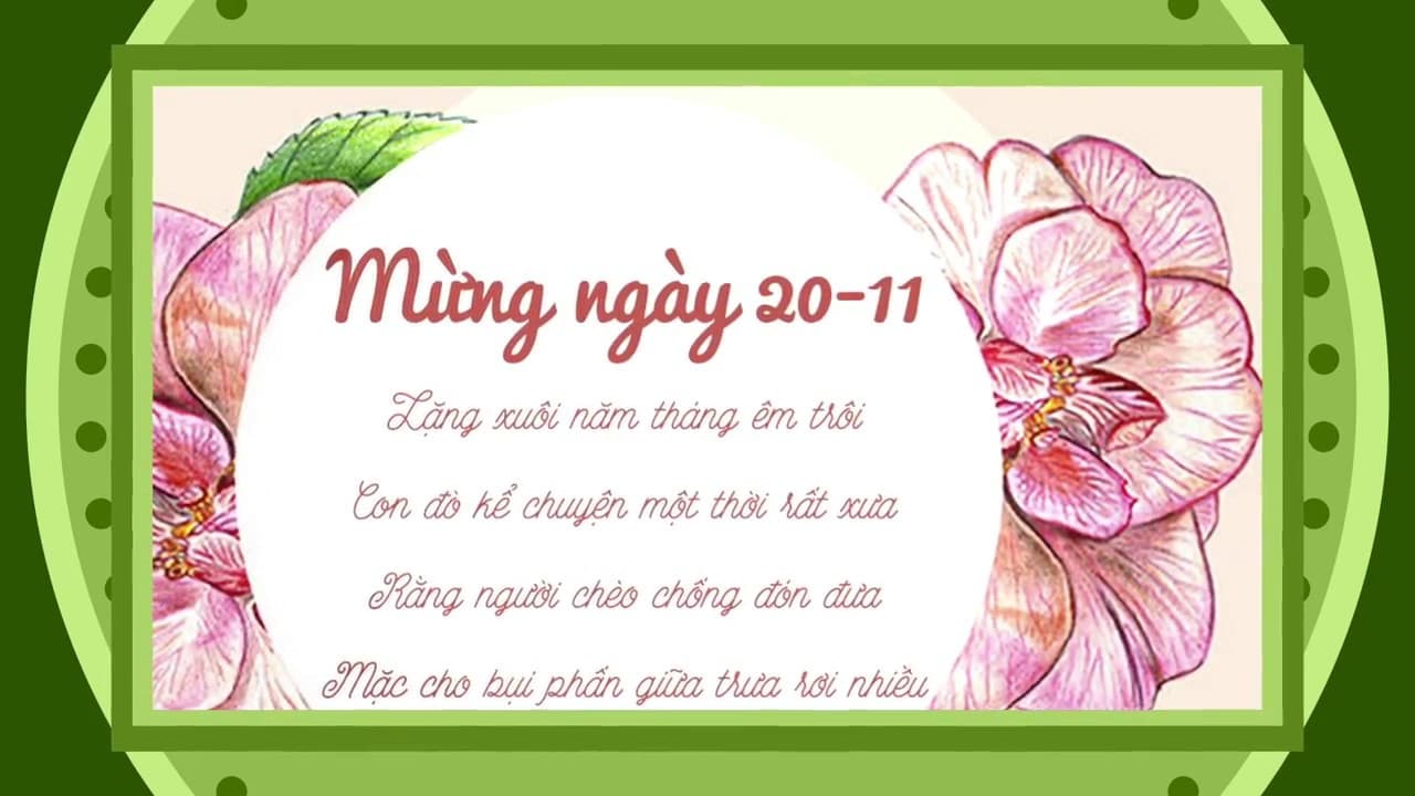 Tuyển tập mẫu thiệp 20/11 chúc mừng ngày nhà giáo Việt Nam