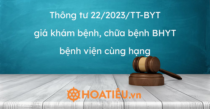 Tải Thông Tư 22/2023/TT-BYT Giá Khám Bệnh, Chữa Bệnh BHYT Bệnh Viện ...