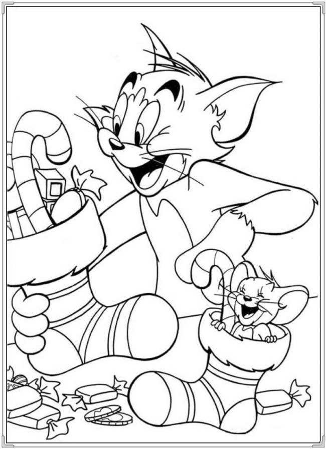 Chọn lọc 10+ tranh tô màu cho bé Tom và Jerry cực dễ thương