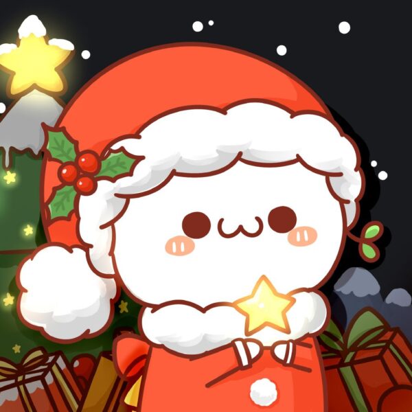 Giáng sinh cute cùng Mochi !!!! | Hình vui, Đang yêu, Chibi