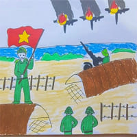 Vẽ tranh Chiến thắng Điện Biên Phủ đơn giản, đẹp nhất 2024