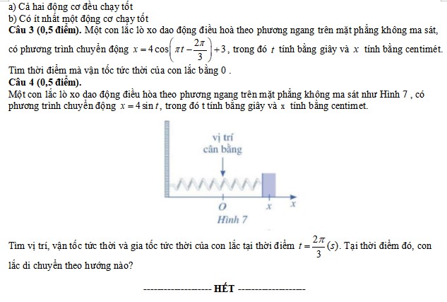 Đề thi học kì 2 lớp 11 môn Toán KNTT