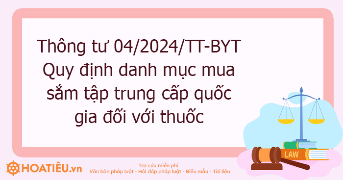 Tải Thông Tư 04/2024/TT-BYT Danh Mục Mua Sắm Tập Trung Cấp Quốc Gia đối ...