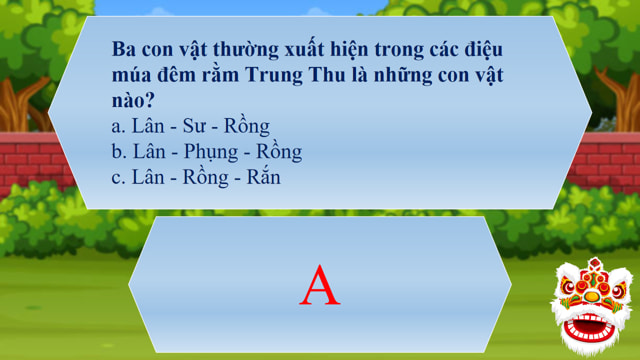 PowerPoint câu hỏi Trung thu