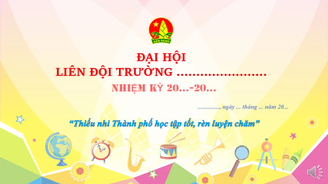 Phông nền đại hội Liên đội