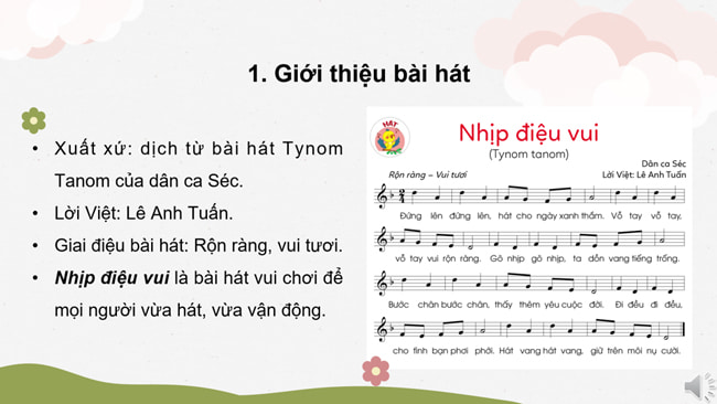 Giáo án điện tử Âm nhạc lớp 3 Cánh Diều